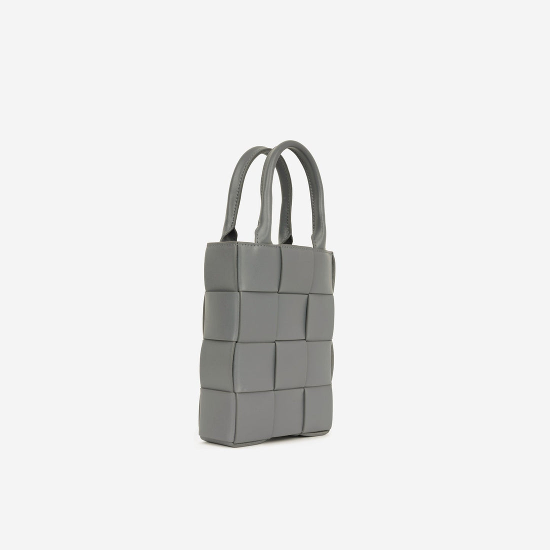 Bottega Veneta - Mini CaESete Tote - Grey IntrESciato SHW -