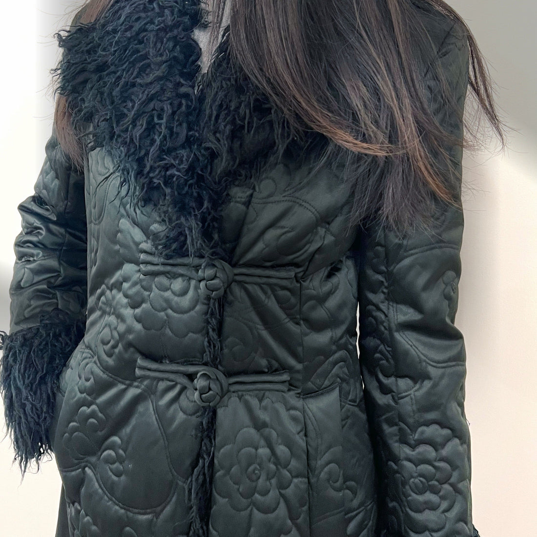 VIVIENNE TAM Black Embroidered Coat