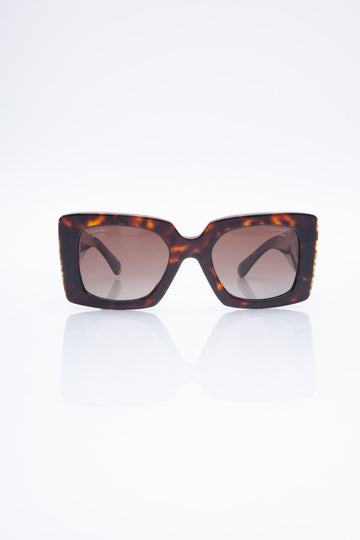 CHANEL Acetate & Glass Pearls Sunglasses