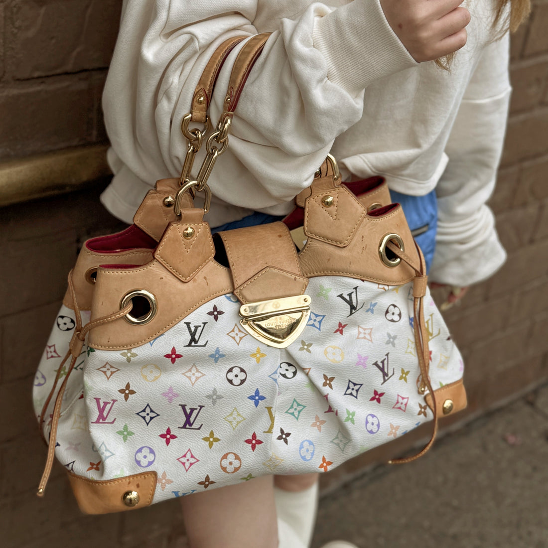 Louis Vuitton White Multicolor Ursula