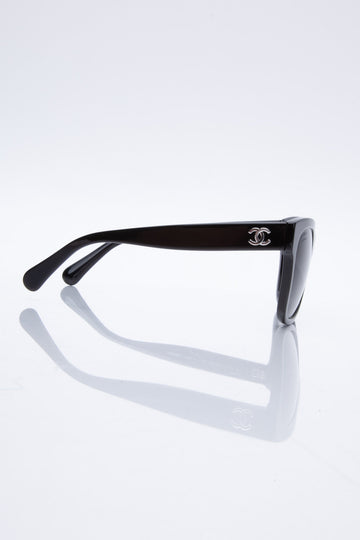 CHANEL Polarized Square CC Sunglasses 5380 Black