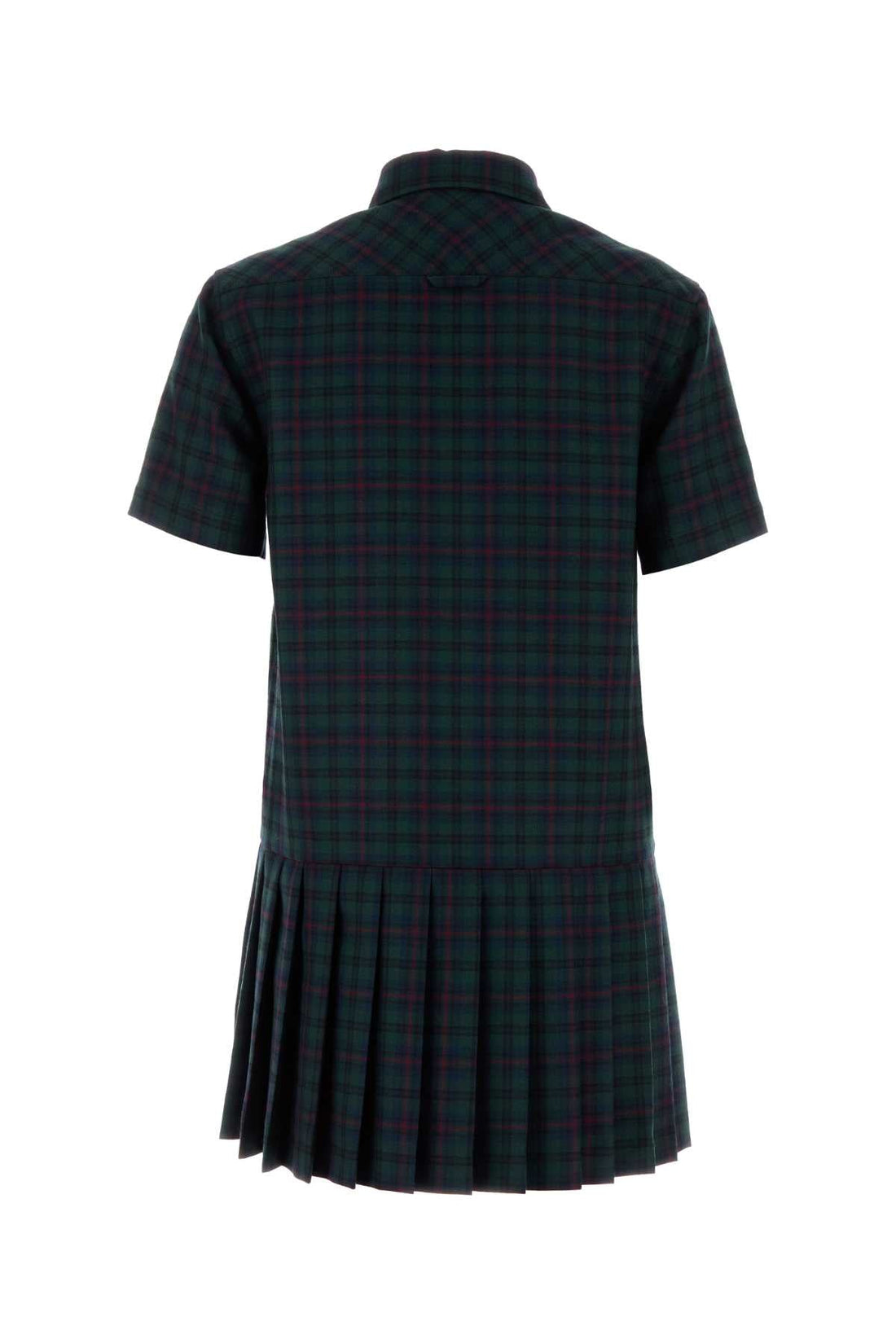 MIU MIU Embroidered Wool Mini Dress for Women
