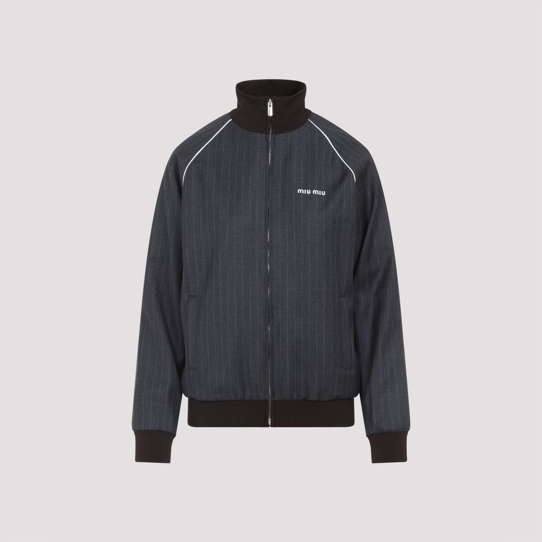 MIU MIU Vintage-Inspired Wool Blouson Jacket for Women - FW25