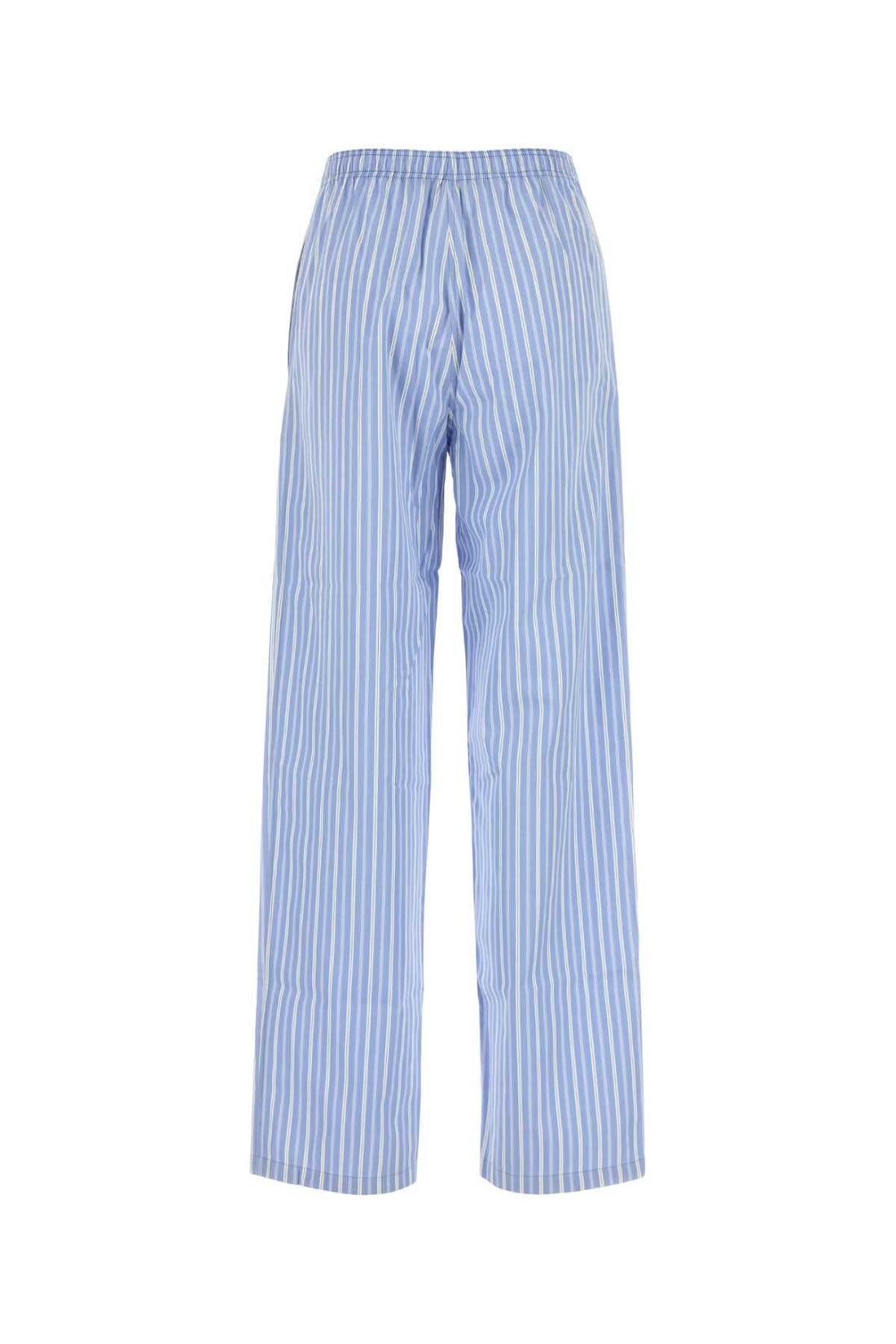 MIU MIU Embroidered Poplin Pajama Pants for Women