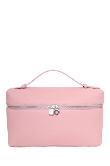 Loro Piana Pink Grained Calfksin Extra Pocket L27 With Strap
