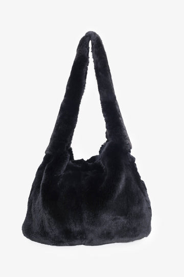 Miu Miu Black Fur Shoulder Bag