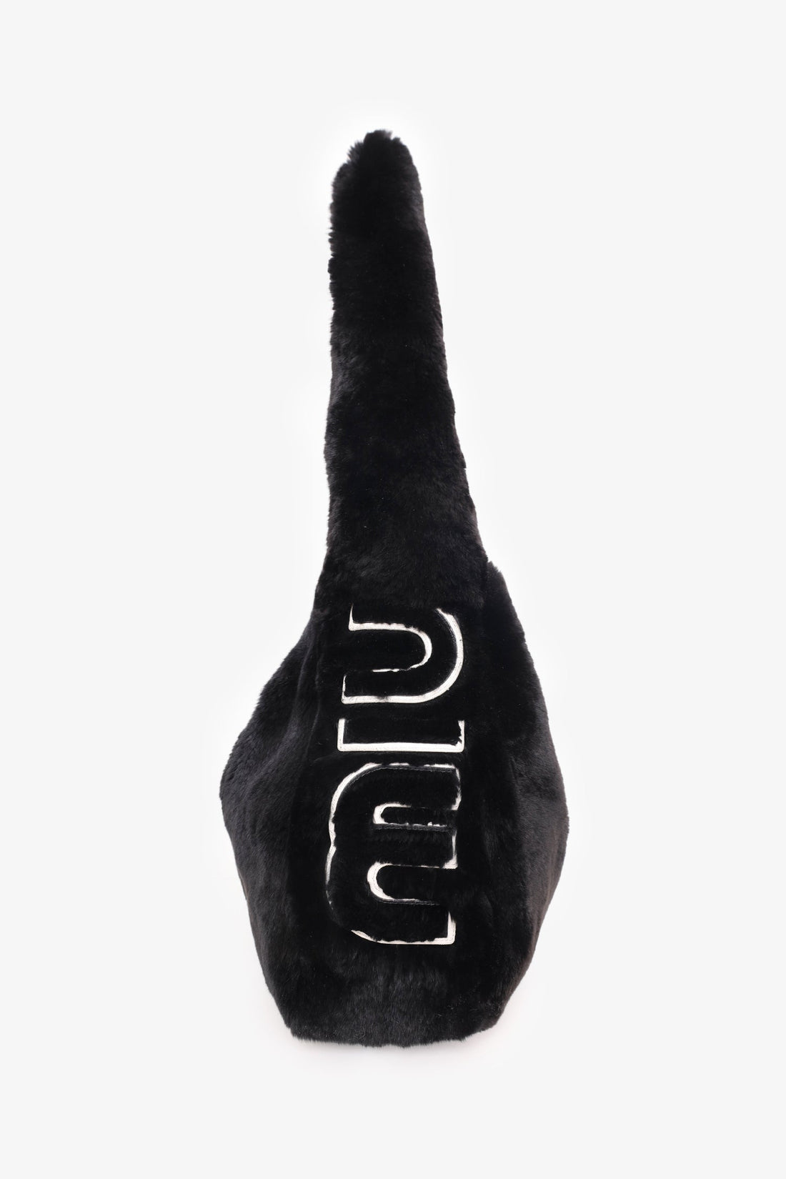 Miu Miu Black Fur Shoulder Bag