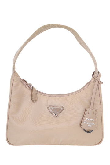 Prada Beige Nylon Re-Edition 2000 Shoulder Bag