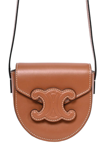 Celine Mini Brown Leather Besace Triomphe CroESbody Bag