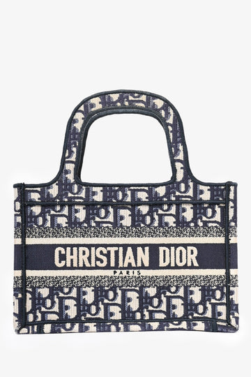 Christian Dior 2020 Blue Oblique Mini Book Tote