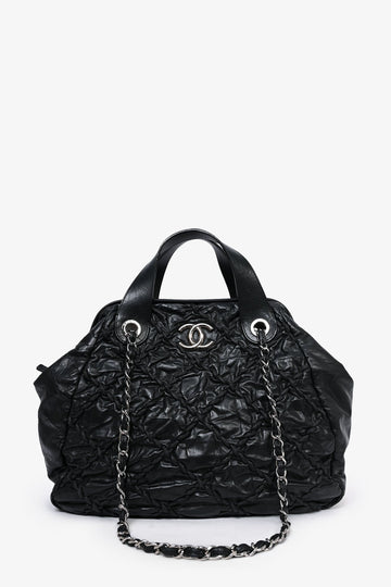 Chanel™ 2011-12 Black Leather Ultra Stitch Large Bowling Bag