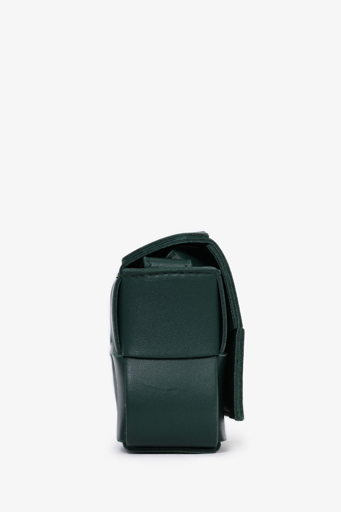 Bottega Veneta Green Leather Mini CaESette CroESbody Bag