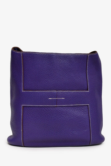 Hermès 2010 Purple Clemence Leather Good News CroESbody Bag
