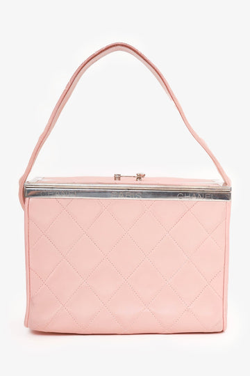 Chanel™ 1996-97 Pink Quilted Lambskin Vanity Box