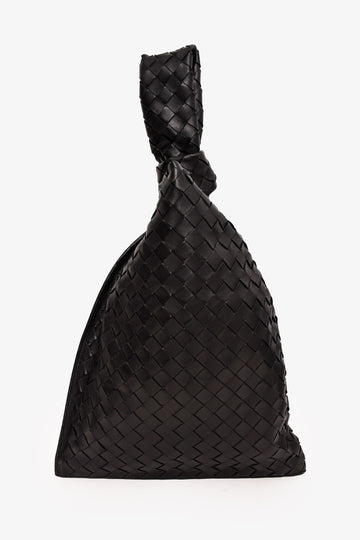 Bottega Veneta Black IntrESciato Twist Bag