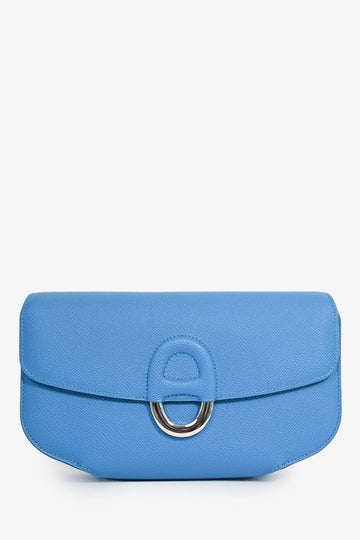 Hermès Blue Epsom Calfskin 'Cherche-Midi' Clutch