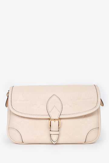 Louis Vuitton 2023 Cream Leather Emprienete Diane CroESbody Bag