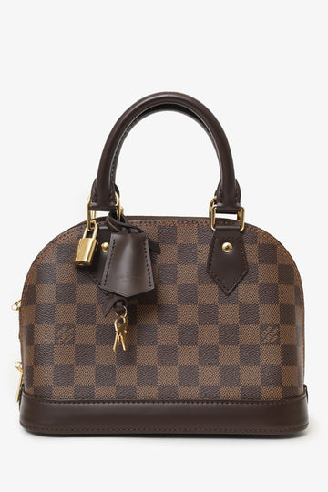 Louis Vuitton Damier Ebene Alma BB with Strap