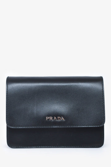 Prada Black Leather Mini CroESbody