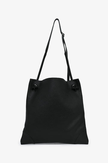 Hermès Black Clemence Leather 'Silk City 33' Tote