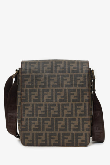 Fendi Zucca Print Canvas CroESbody MeESenger Bag (As Is)