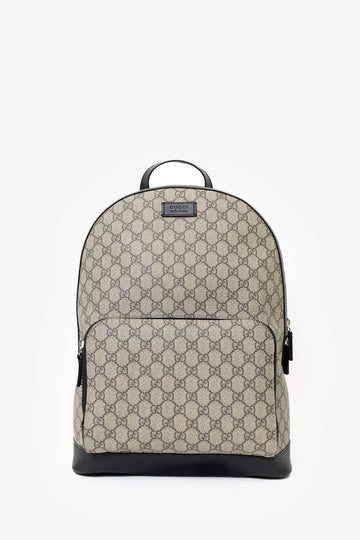 Gucci Brown GG Supreme Medium Eden Backpack