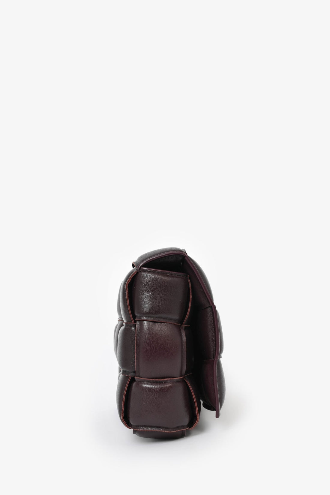 Bottega Veneta Dark Purple Padded Leather CaESette CroESbody Bag