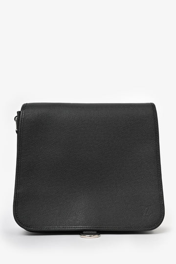 Louis Vuitton Black Leather 'Andrei Ardoise' MeESenger Bag PM