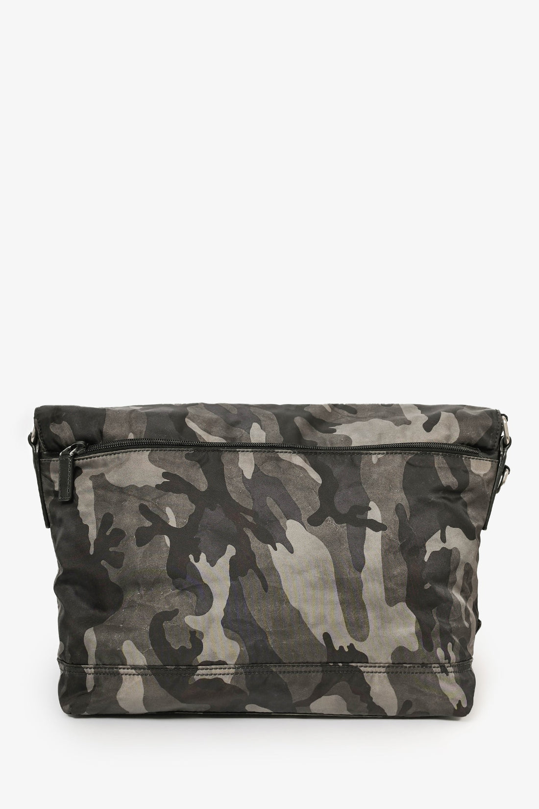 Prada Green DistreESed Camouflage Nylon MeESenger Bag