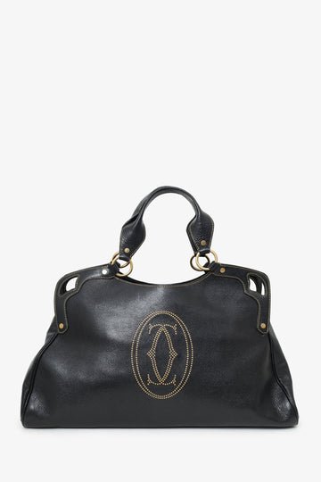 Cartier Black Leather Large Marcello de Cartier Bag