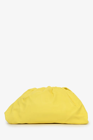 Bottega Veneta Yellow Leather Large ClaESic Pouch