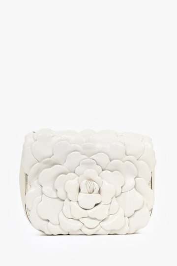 Valentino White Leather Atelier Rose 03 CroESbody Bag