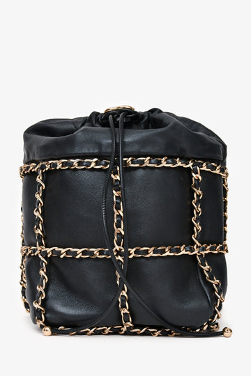 Chanel™ 2019-20 Black Lambskin Bucket Bag