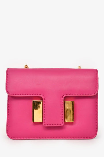 Tom Ford Pink Leather Gold Hardware CroESbody Bag (As Is)
