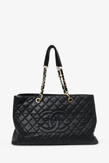 Chanel™ 2012-13 Black Caviar Leather Grand Shopping Tote
