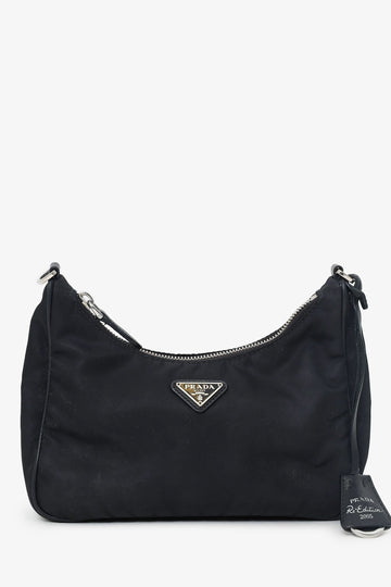Prada Black Nylon Re-Edition 2005 CroESbody Bag (As Is)