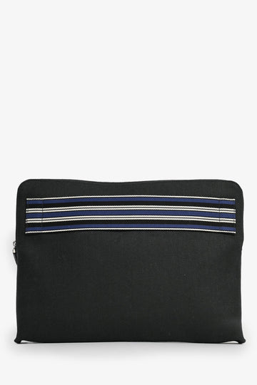 Loro Piana X Horoshi Fujiwara Black Canvas Zip Pouch