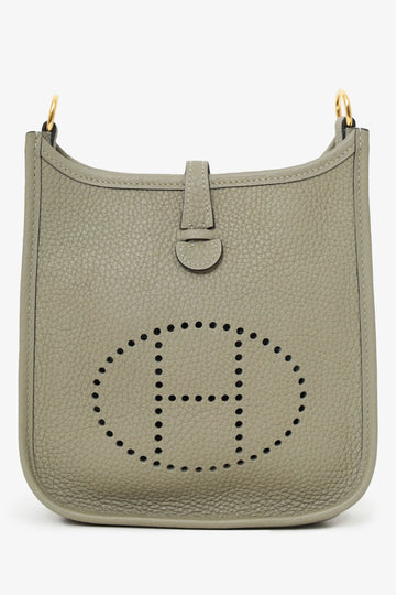 Hermès 2021 Sage Clemence Mini Evelyne II TPM 16 CroESbody