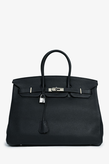 Hermès 2008 Deep Navy Clemence Leather Birkin 35 PHW