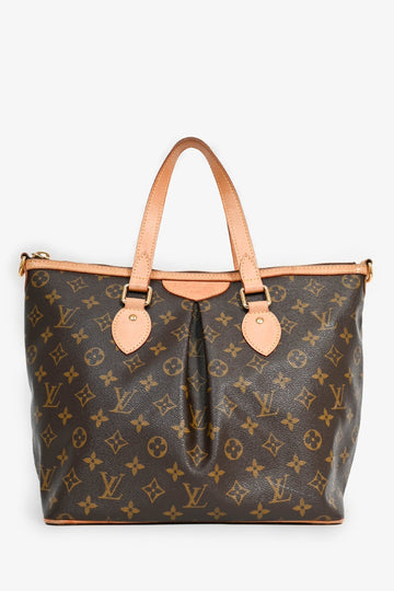 Louis Vuitton 2010 Monogram Palermo GM Bag with Leather Strap
