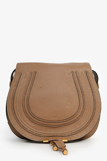 Chloe Brown Leather Medium Marcie CroESbody