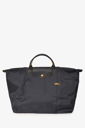 Longchamp Grey XLarge Le Pliage Club Travel Bag