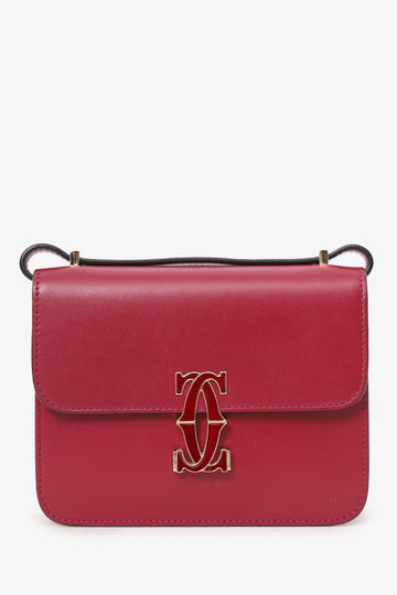 Cartier Red Leather C de Cartier Mini Shoulder Bag