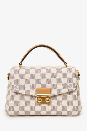 Louis Vuitton 2021 Edition Damier Azur Braided Croisette Top Handle Bag
