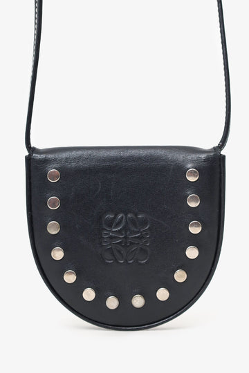 Loewe Black Leather Coin CroESbody