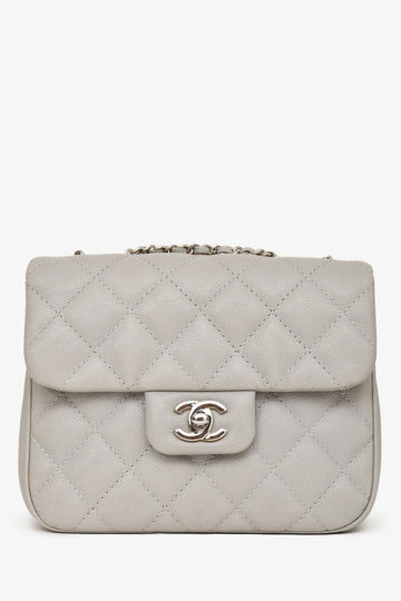 Chanel™ 2018 Light Grey Caviar Small Urban Companion Bag