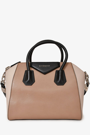 Givenchy Beige/ Black Tri-Colour Antigona Top Handle with Strap (As Is)