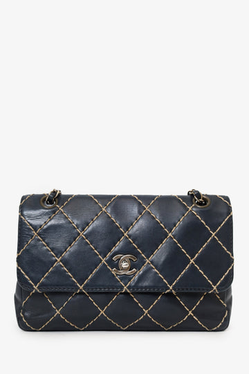 Chanel™ 2000-2002 Black Wild Stitch Mini Flap Bag