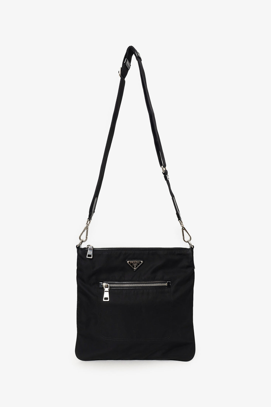 Prada Black Nylon Messenger Bag