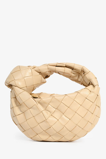 Bottega Veneta Beige IntrSSciato Candy Jodie Bag